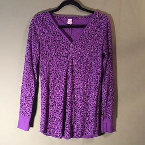 Victoria’s Secret Pink Leopard Sleep Shirt Size L